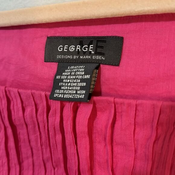 George Fuchsia Wish 100% Cotton Peplum Tank L - Picture 3 of 7